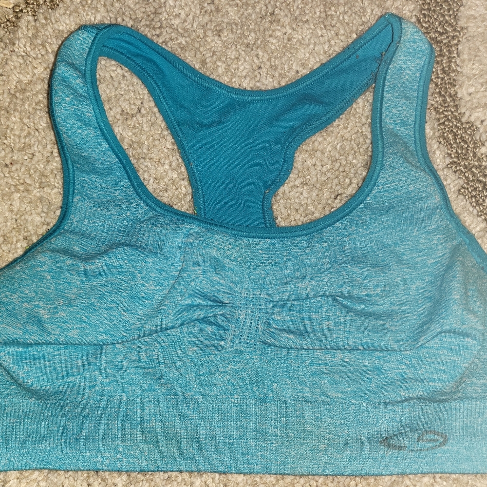Champion Blue Sports Bra in Medium